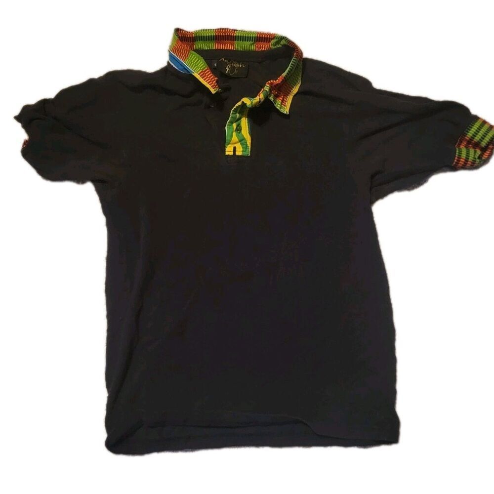 Ghanaian Designer Shirt Anibah Sz S Collared T Shirt